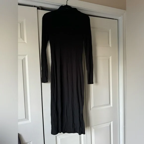 a new day | Dresses | Black Turtleneck Long Sleeve Maxi Dress | Poshmark
